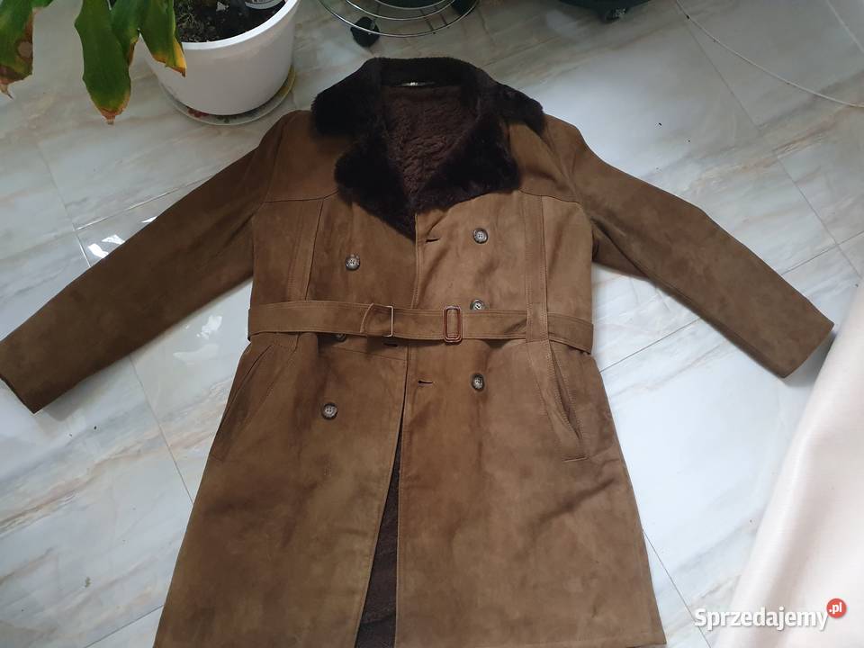 Płaszcz zamszowy meski Rozmiar L Gdynia sprzedam