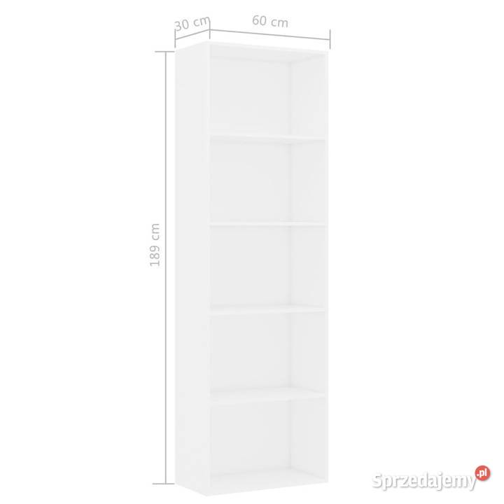 Regał na książki biały 60x30x189 materiał Regały Warszawa sprzedam
