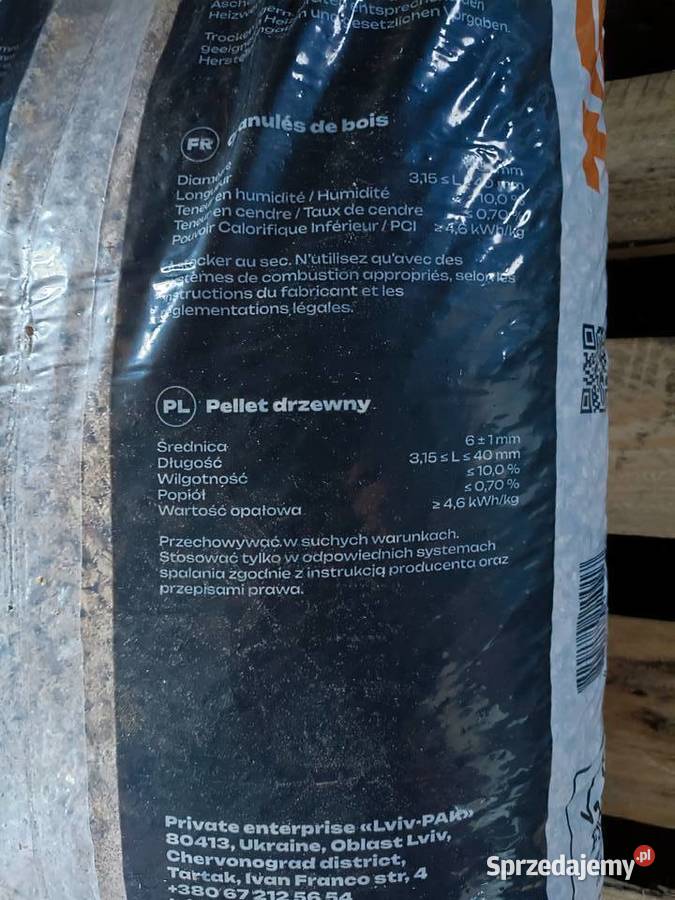 Pellet iglasty Lviv Pak certyfikat EN A1 Sosnowiec