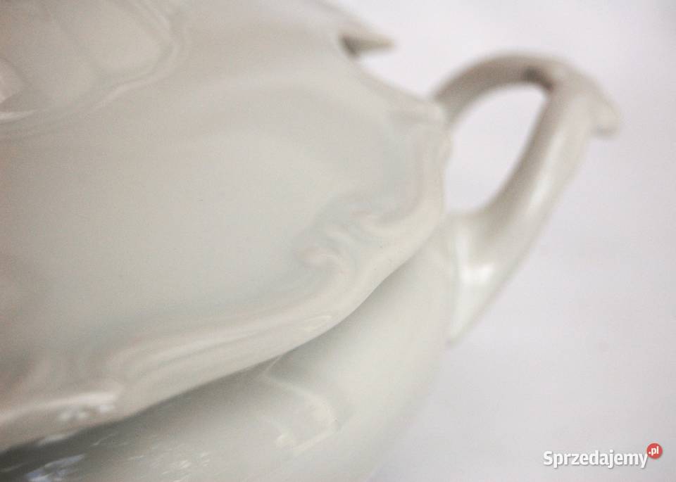 Porcelanowa waza na zupę Tielsch Wałbrzych biała Lublin
