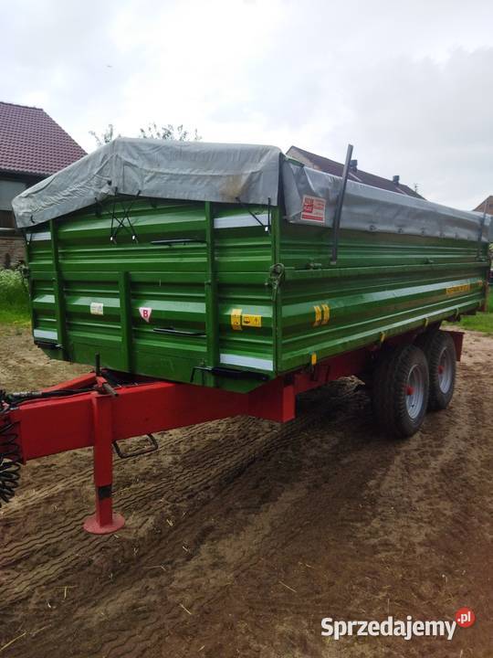 Przyczepa tandem 8t 3 strony wywrot Jastrzygowice