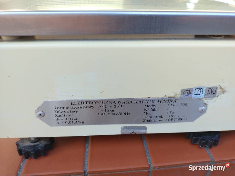 Waga elektroniczna sklepowa Acom P100 wielkopolskie Jastrowie