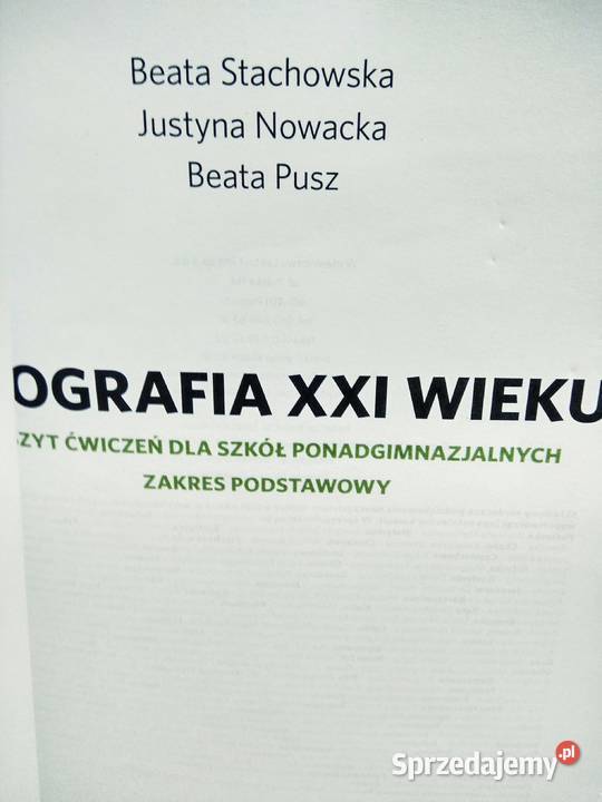 Geografia XXI wieku ćwiczenia używane nowe