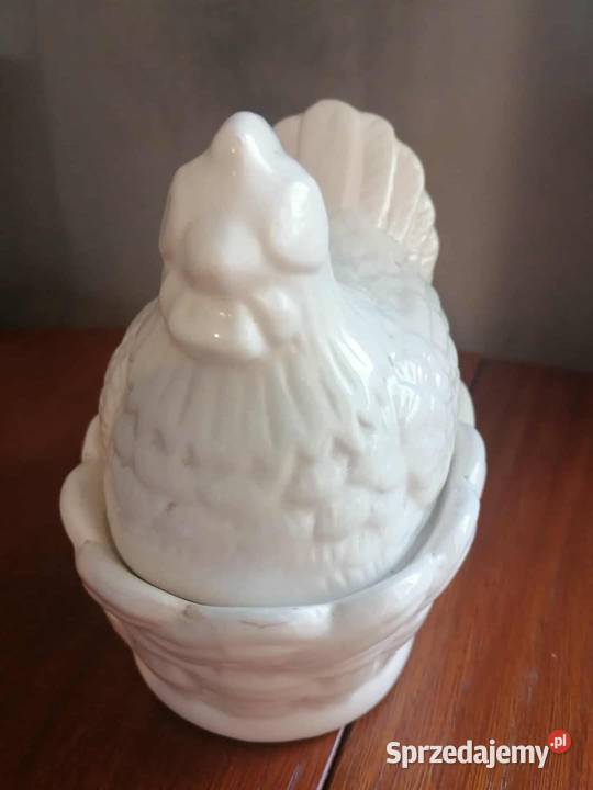 Ceramiczna bomboniera w kształcie kury Wałbrzych sprzedam