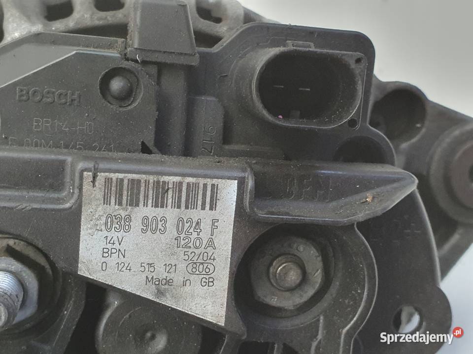 ALTERNATOR Audi A3 8P VW Golf V 19 TDI bosch Rudka