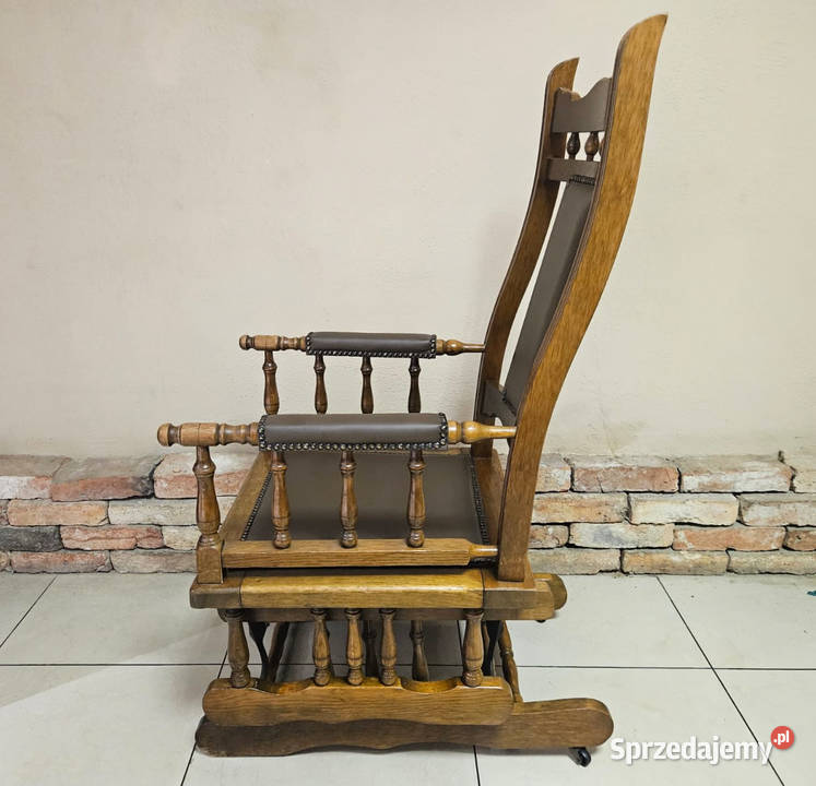 Zabytkowy fotel bujany amerykański piękne śląskie Pszczyna sprzedam