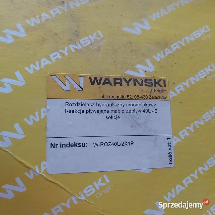 Rozdzielacz Waryński W40L2X1P Kazimierza Wielka