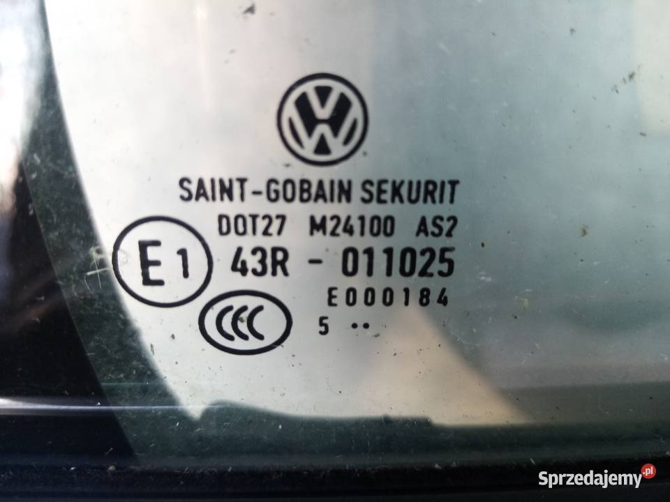 Szyba drzwi tyl prawy kombi Passat b8 2015r mała Boczne (drzwi) Łódź sprzedam