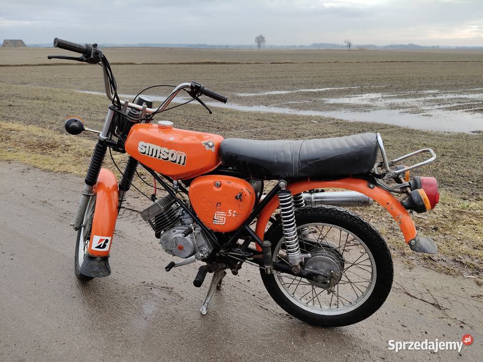 Simson S51 enduro 1984r z dokumentami Pozostałe wielkopolskie