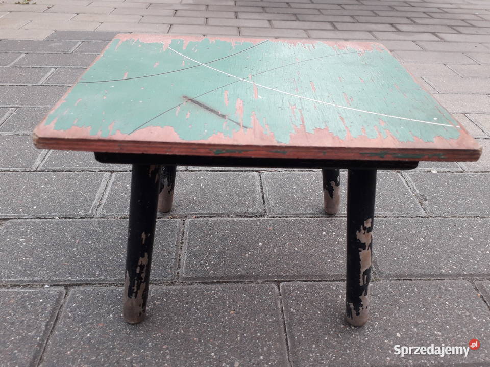 Stary stołeczek prl z metką Warszawa sprzedam