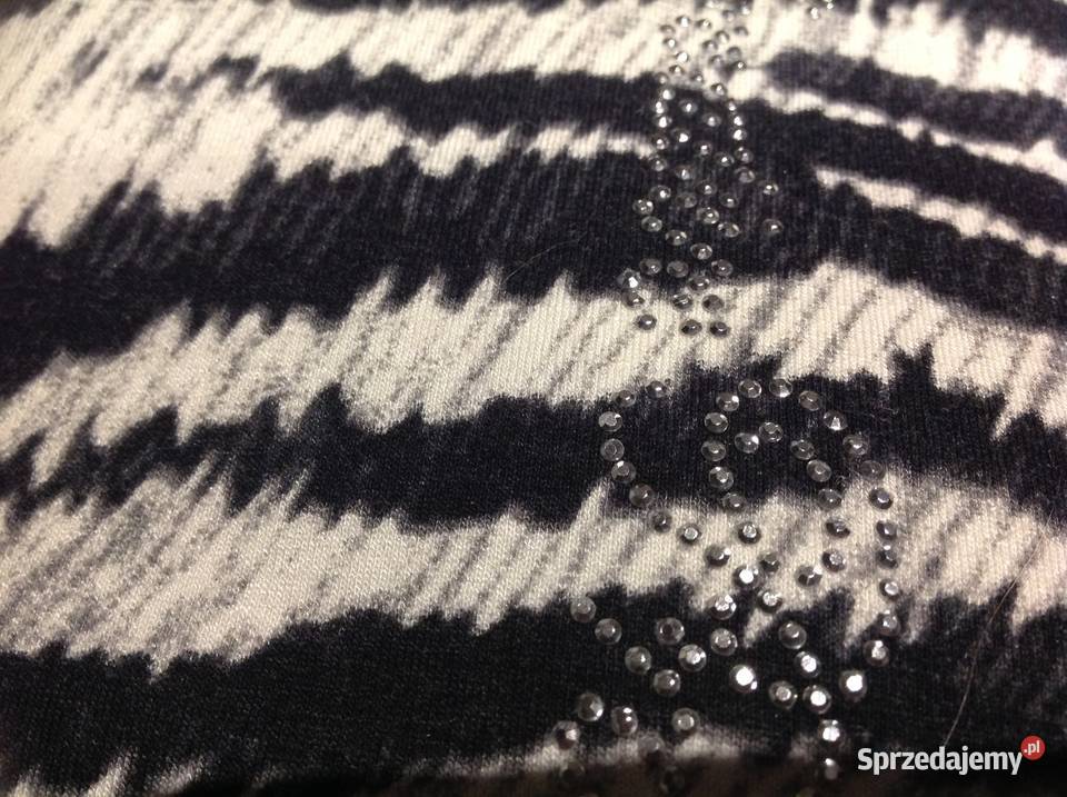 Golf Dzianinowy Damski SIMPLE M Zebra j Nowy Nowa Sól