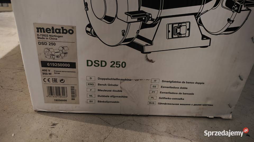 Szlifierka stołowa Metabo DSD 250 NOWA 400V Kraków