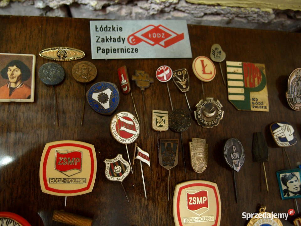 spinki przypinki odznaczenia i inne pamiątki z Łódź