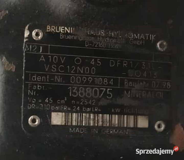 POMPA Hydromatic AL A10V O 45 Rok produkcji 2000 Pozostałe