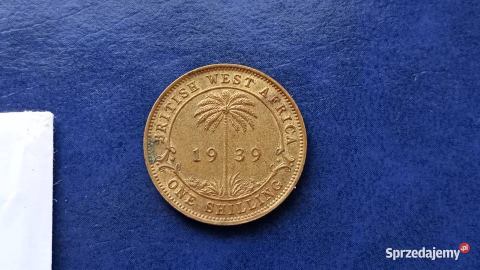 Stare monety 1 szyling 1939 Brytyjska Afryka Numizmatyka Numizmatyka