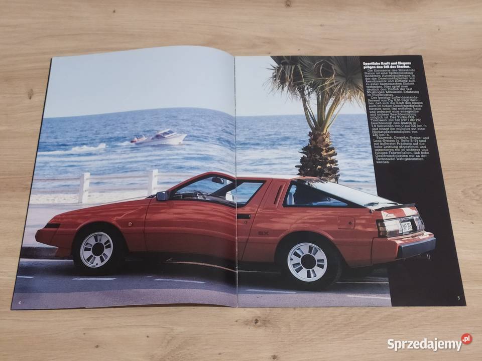 Prospekt MITSUBISHI STARION 1985 Pozostałe Kluczbork