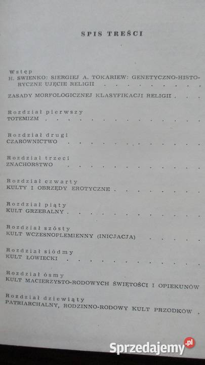 Pierwotne formy religii i ich rozwój Tokariew Łódź