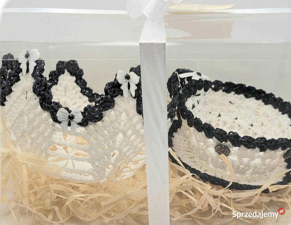 Zestaw miseczka z filiżanką ręcznie wykonane