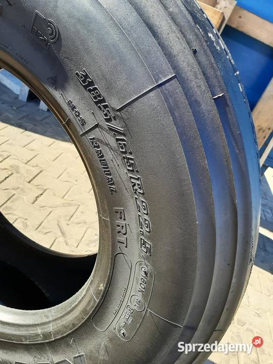 Opona używana ciężarowa 38565R225 BRIDGESTONE K do 110 km/h Zaścianki