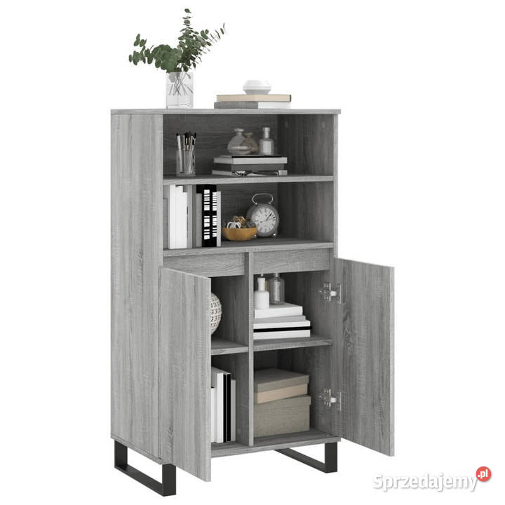 Wysoka szafka szary dąb sonoma 60x36x110 Warszawa sprzedam