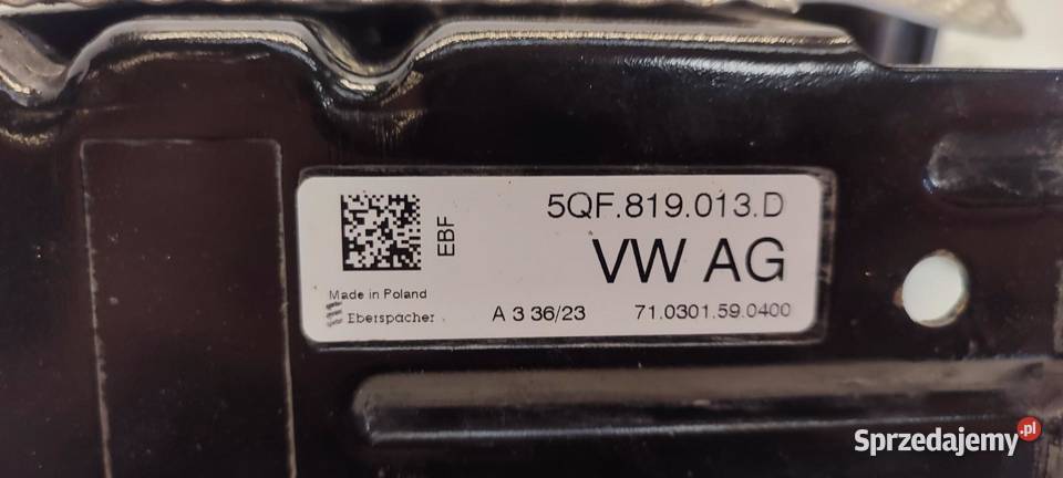 CUPRA FORMENTOR WYMIENNIK CIEPLA 5QF819013D