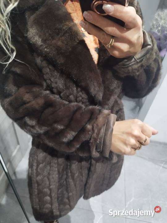 Futerko norka brązowe rozmiar sm Kurtki i płaszcze Głogów