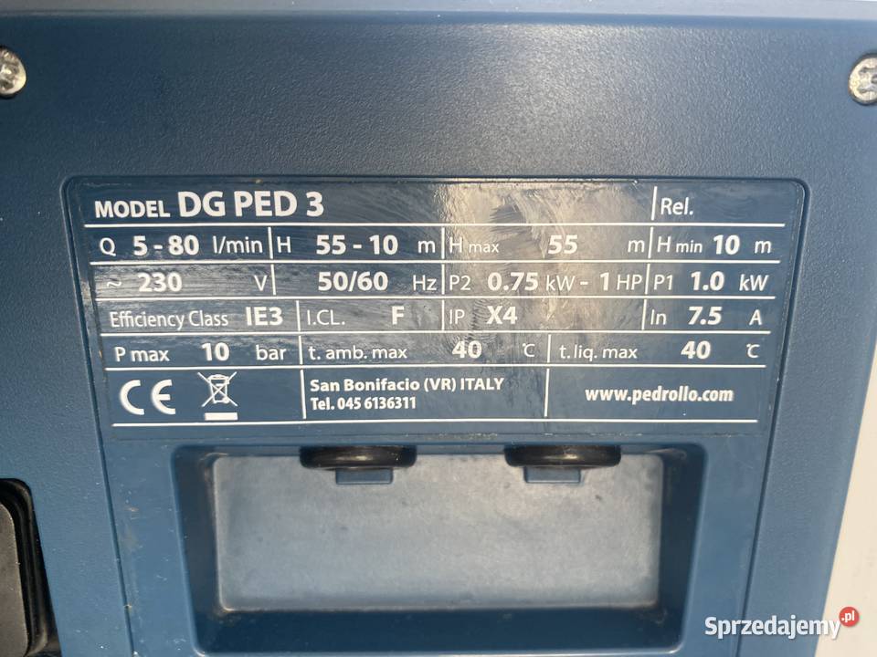 Zestaw hydroforowy Pedrollo DG PED 3 inwerter Korczyna