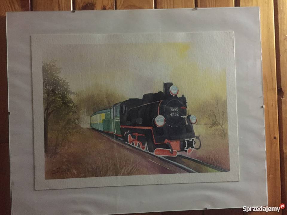 Ełcka Kolej Wąskotorowa obraz Malarstwo Antyki, Sztuka, Kolekcje