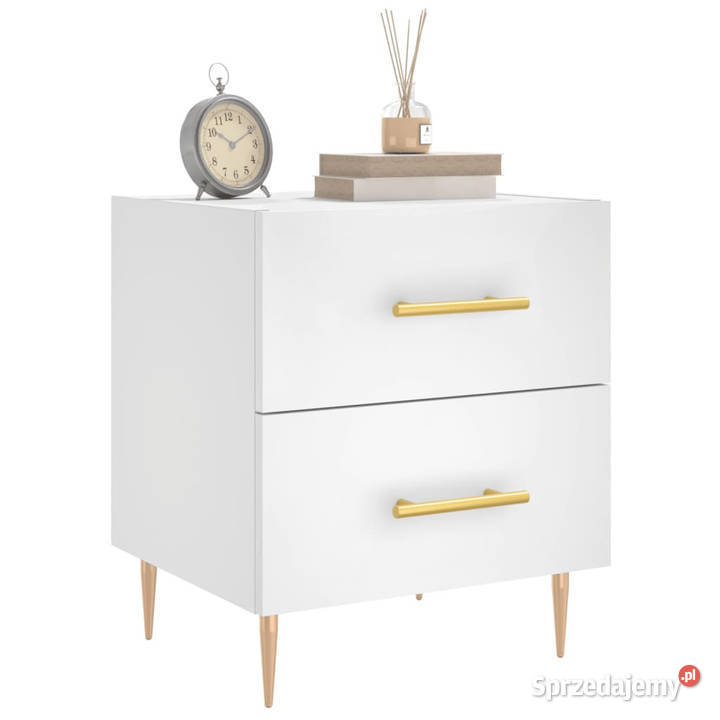 Szafki nocne 2 białe 40x35x475 WM827277 Nocne mazowieckie Warszawa sprzedam