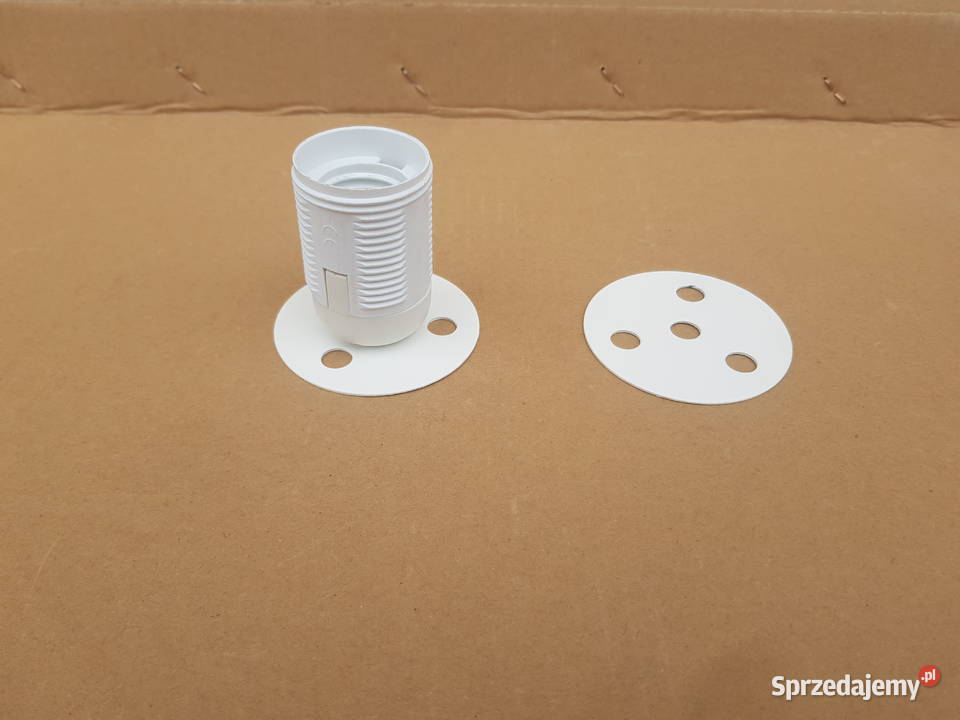 Podkładka do lampy płaska biała 67mm otwory10mm Pozostałe Warszawa