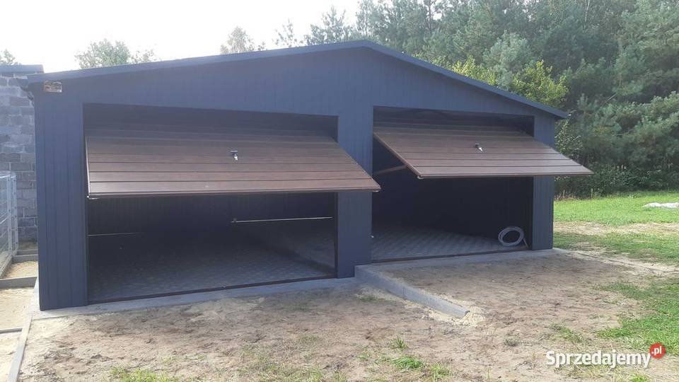 GRAFITOWY Garaż Blaszany 6x5 Blaszak Wiata Legionowo