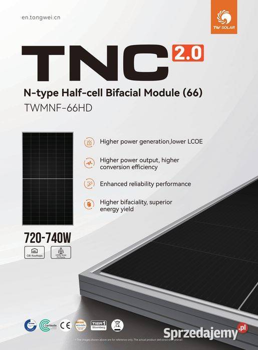 Paleta 33x Panel Fotowoltaiczny TW Solar 725W