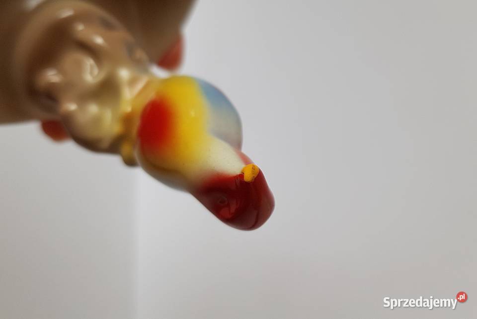 Popielniczka z ptaszkiem ptak Chodzież porcelit