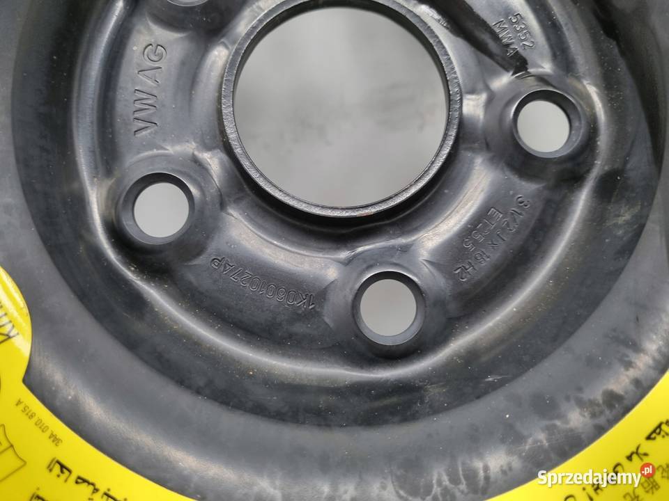KOŁO DOJAZDOWE Audi Seat Vw Golf VI 12570 R18 Opony i felgi Chełm