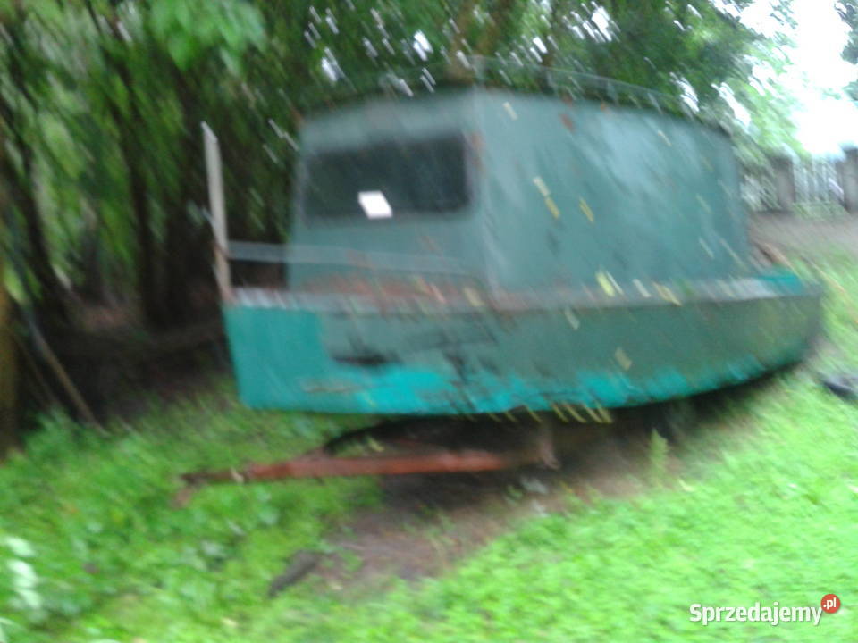 Łódż metalowa z kabiną i wózkiem Pozostałe Gostynin