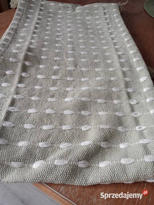 Bieżnik serweta zielony Wyposażenie wnętrz śląskie Będzin