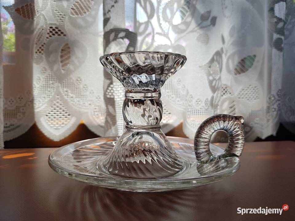 Kaganek Spirelli Ząbkowice szkło PRL Dąbrowa Górnicza