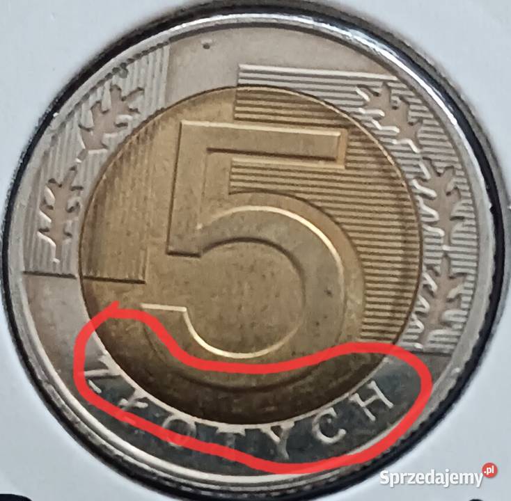 5 Złotych 2025 r 2 Błąd mennicy