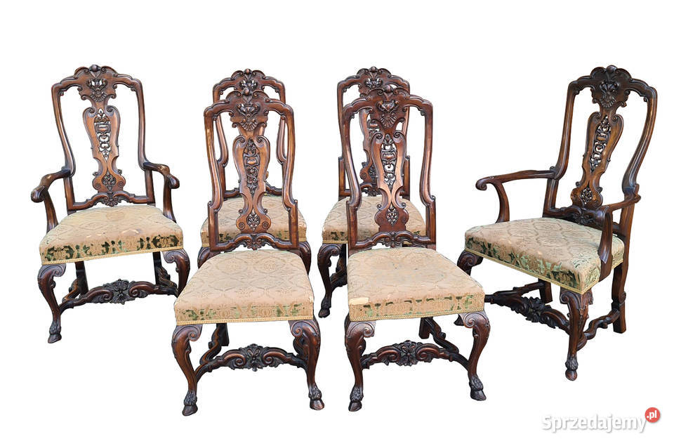 KOMPLET unikatowych krzeseł LUDWIK XV zachodniopomorskie Szczecin