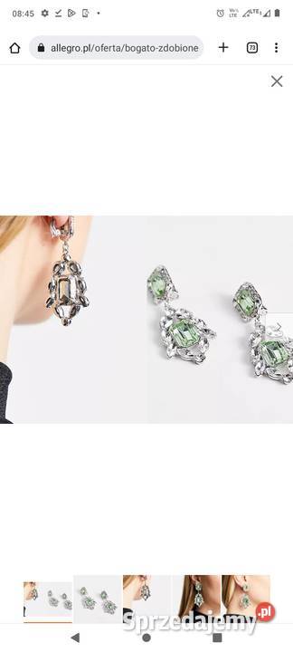 ASOS Długie Bogato zdobione klipsy z Londynu