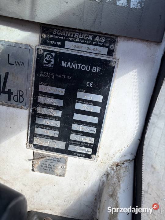 Ładowarka teleskopowa Manitou MLT 523 Turbo Manitou Myszyniec