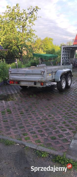 Przyczepa dwuosiowa stema z hamulcem ręcznym Brodnica sprzedam