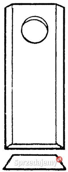 Nożyk kosiarki rotacyjnej lewyprawy 100x40x4 mm Kamionna sprzedam