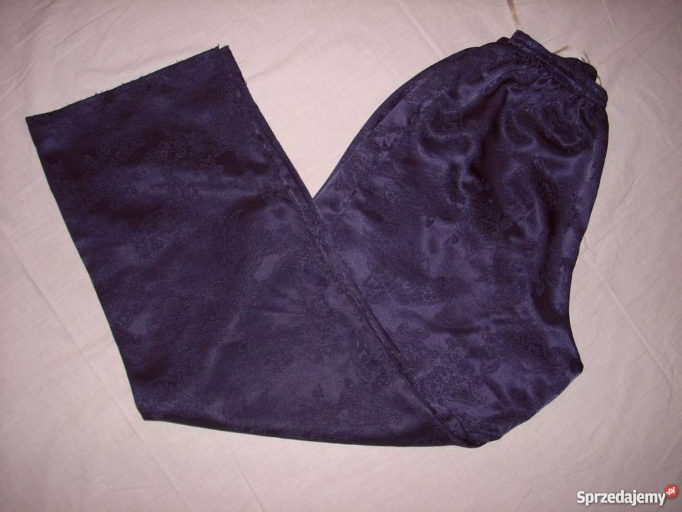 BHS Spodnie do Spania Żakardowe Granat 40 42 małopolskie Nowy Sącz