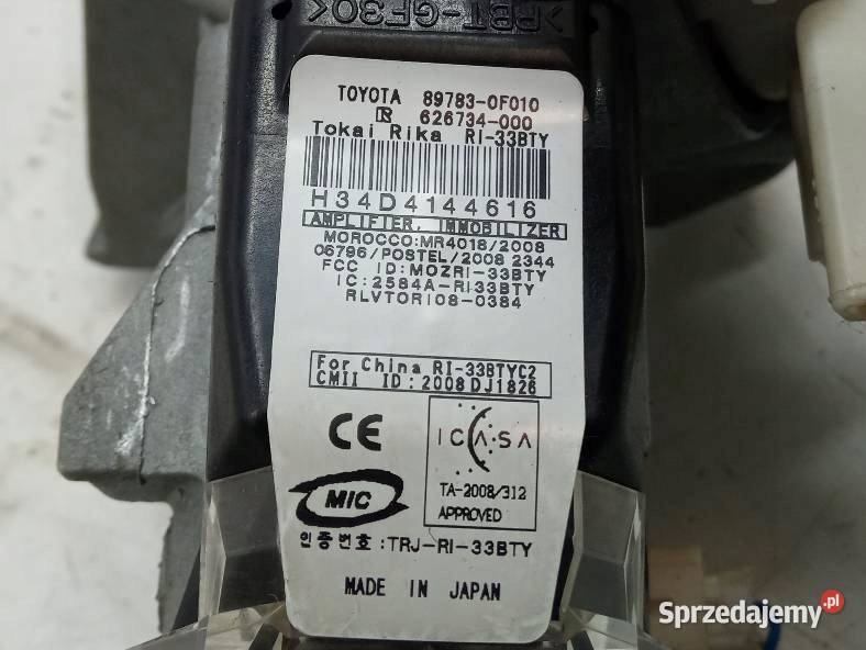 STACYJKA 897830F010 626734000 Toyota Auris I sprzedam