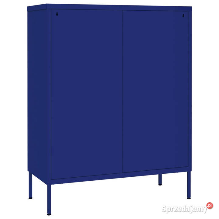 Szafka z szufladami granatowa 80x35x1015 stalowa Warszawa