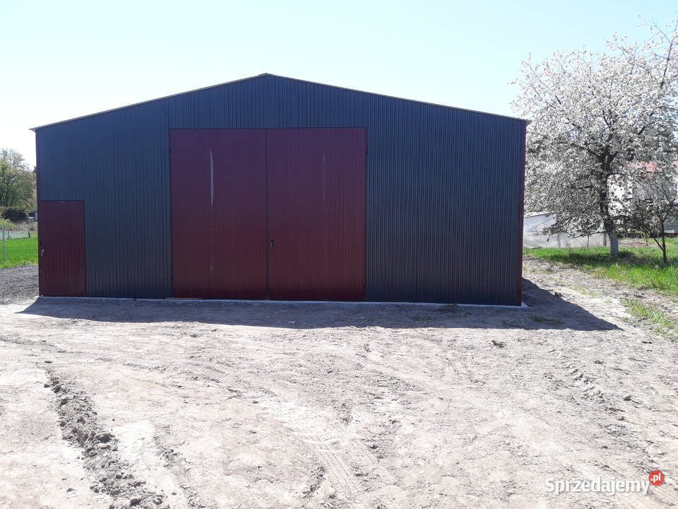 Grafitowy Garaż Blaszany 8x9m Magazyn Hala Sprzedaż Kamieniec Ząbkowicki sprzedam