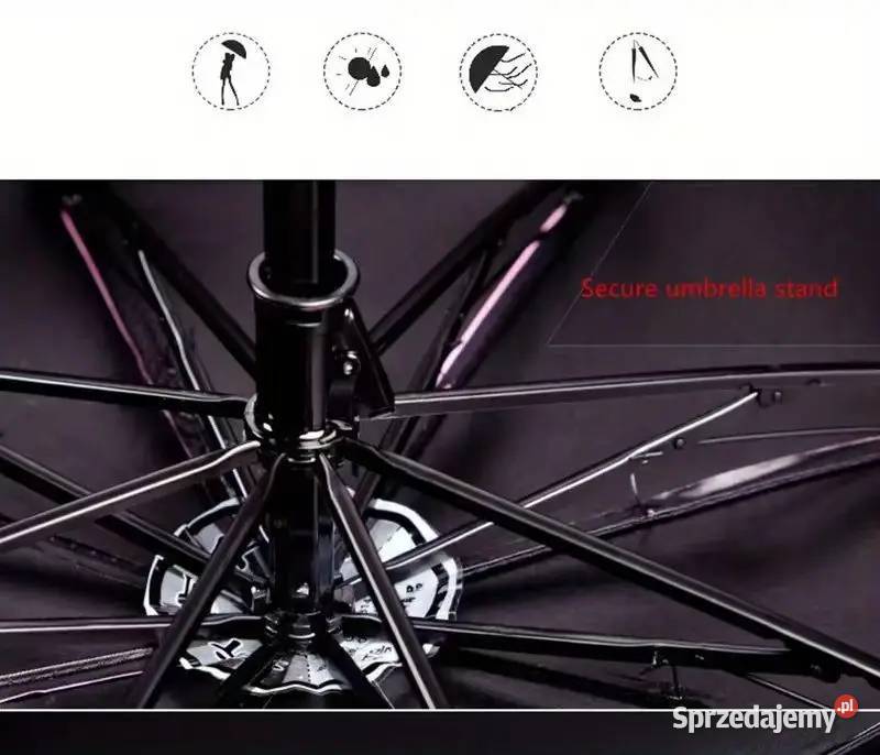 Parasolka Damska z Ochroną UV Różowa AS Pozostałe Płock