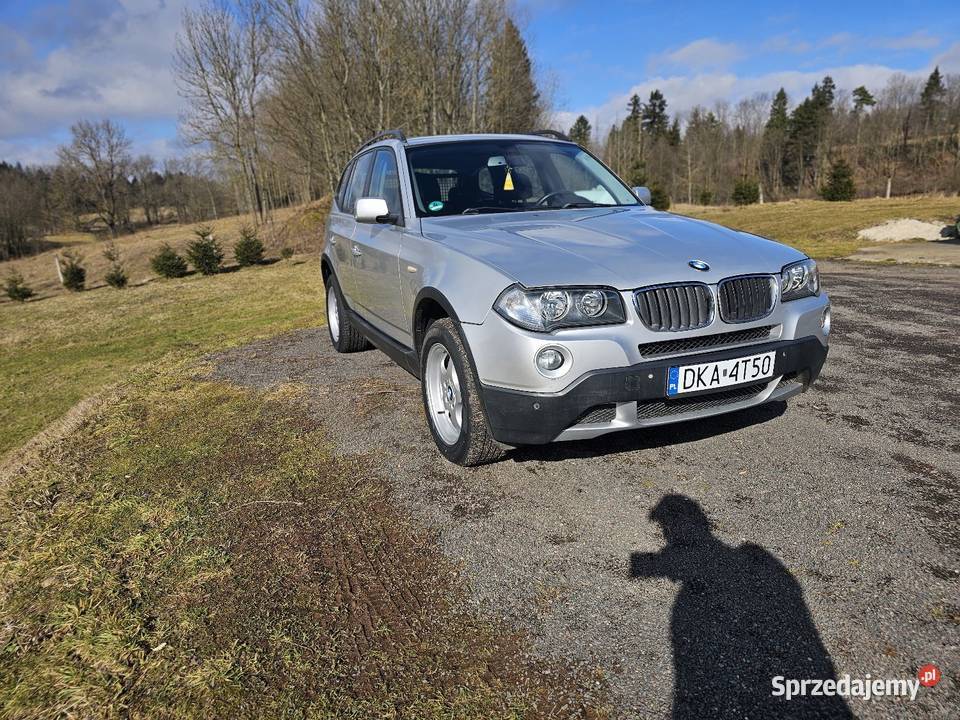 Bmw X3 e83 20benzyna 2008 zarejestrowane srebrny Wałbrzych