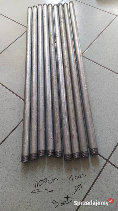 Rura dwustronnie gwintowana stal ocynk 1 25x1000 Kalisz sprzedam